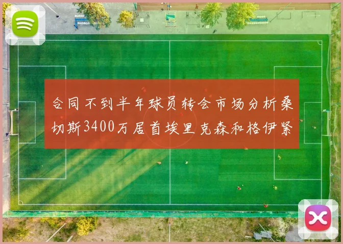 合同不到半年球员转会市场分析桑切斯3400万居首埃里克森和格伊紧随其后